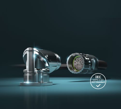 M17 PRO hybrid connectors in accordance with IEC standard