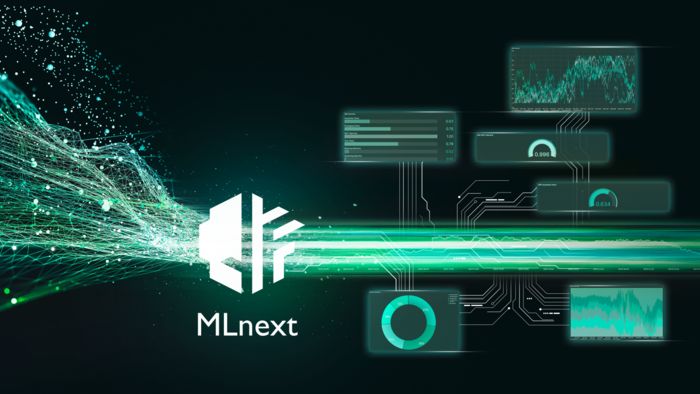 Dashboard of an AI-based solution (MLnext) for condition monitoring: Sensor data and anomalies visualized in production equipment to reduce downtime