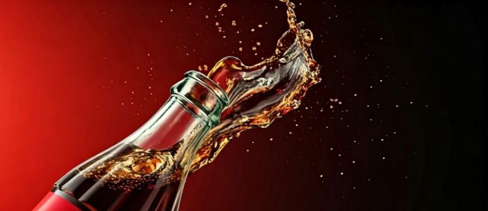 Opened Coke bottle 