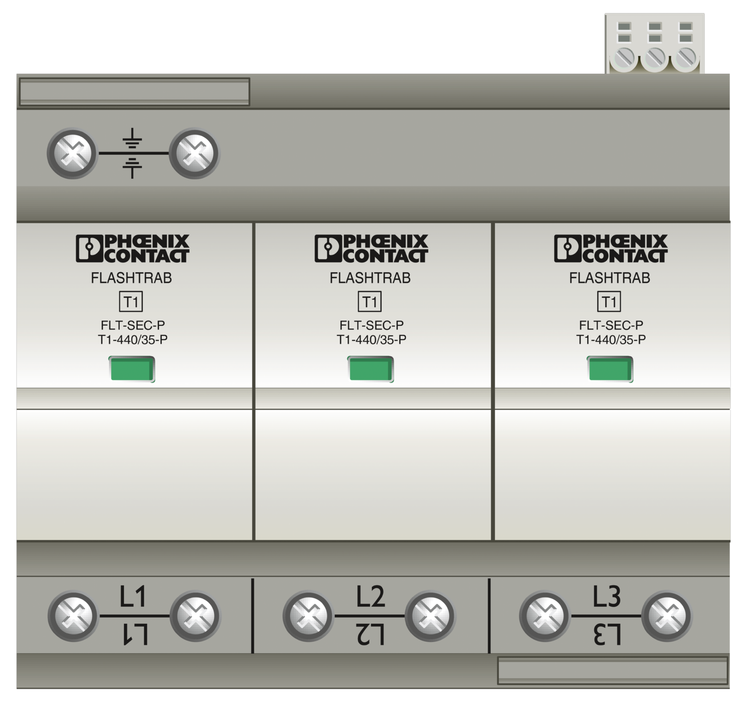 FLT-SEC-P-T1-3C-440/35-FM - 1+2类组合式电涌保护器 - 2905988 | Phoenix Contact