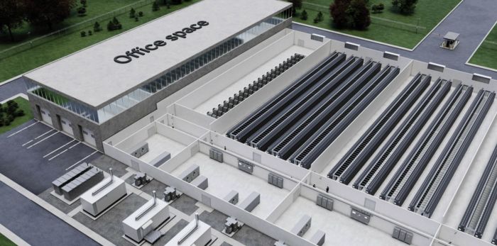 Interactive image map: Data center distribution