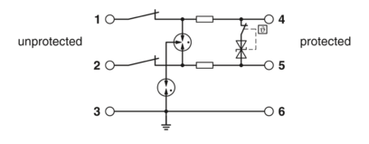 电涌保护器-TTC-6P-1X2-M-EX-24DC-UT-I