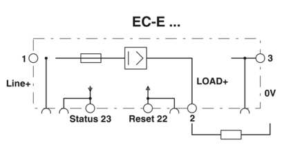 电子设备断路器-EC-E  0,5A DC24V