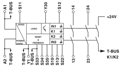 安全继电器-PSR-SCP- 24DC/SDC4/2X1/B