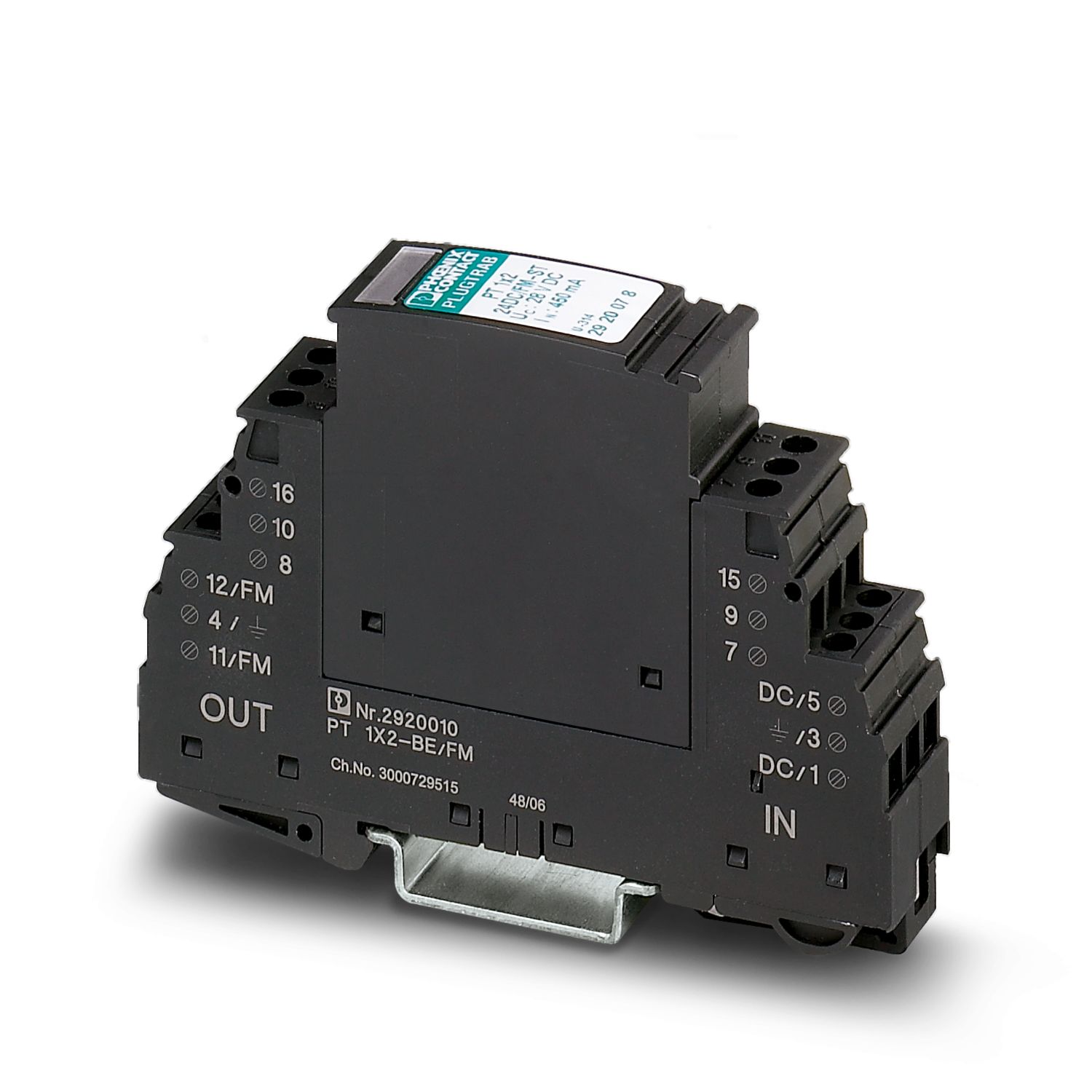 PT 1X2-24DC/FM-ST - Surge protection plug - 2920078 PT 1X2-24DC/FM-ST - Surge protection plug - 2920078