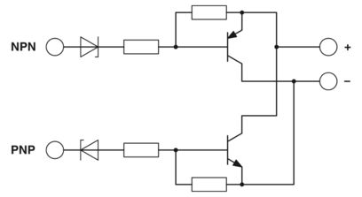 Circuit diagram Switching amplifier DEK-TR/INV