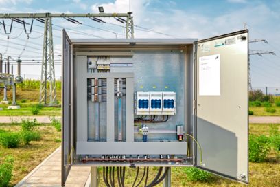 Control cabinet in a substation