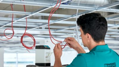 Cable marking in building installations