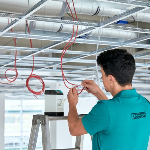 Cable marking in building installations