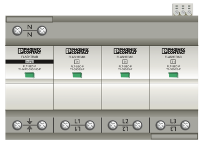 1+2类组合式电涌保护器-FLT-SEC-P-T1-3S-350/25-FM