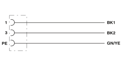 设备连接器 板后安装-SACC-DSI-M12FSS-3P-M16/0,5 PE