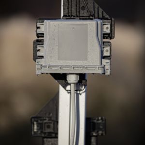 ECS outdoor housing with raindrops