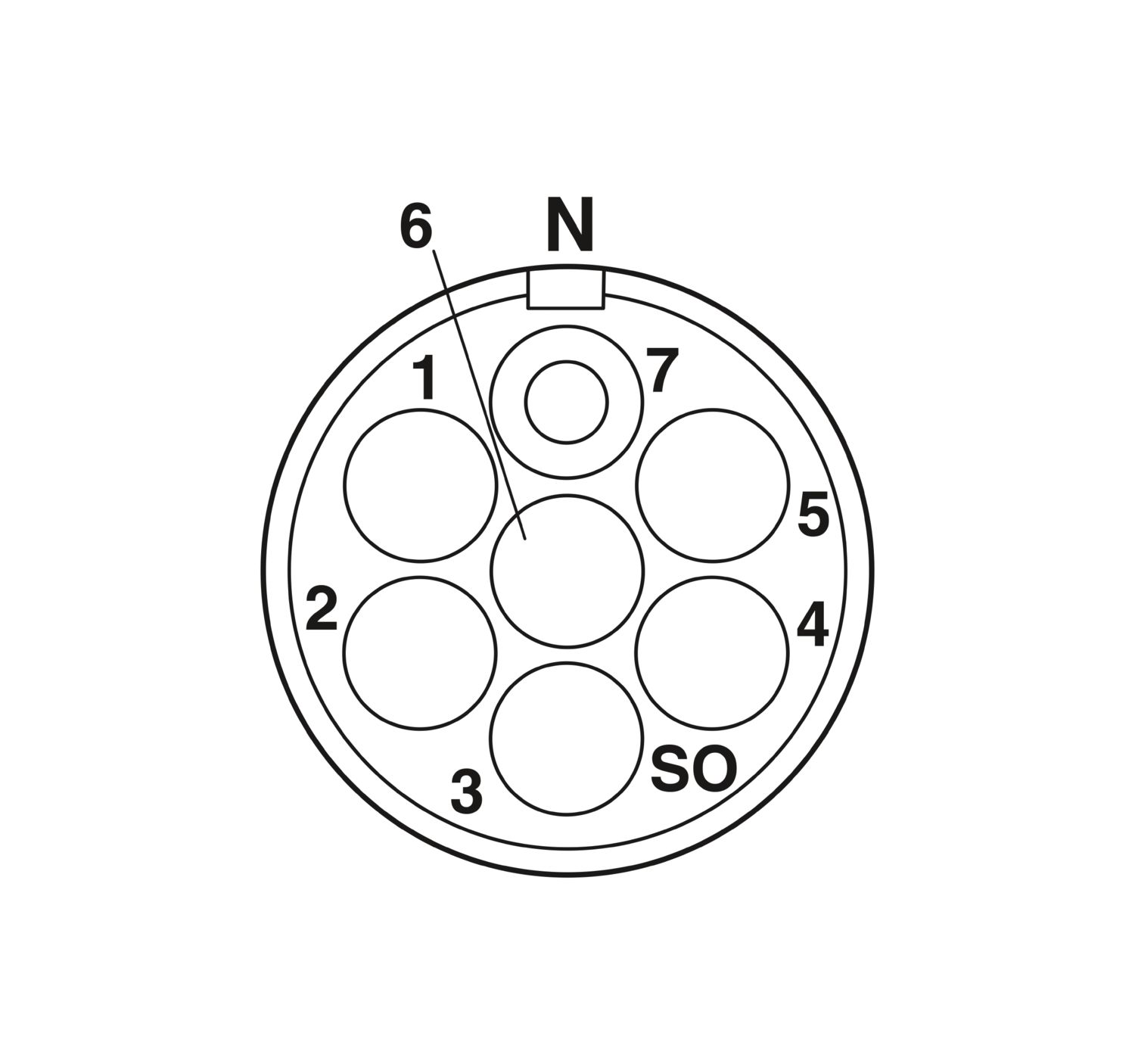 CA-06S1N122S00 - Device connector front mounting - 1619993 CA-06S1N122S00 - Device connector front mounting - 1619993
