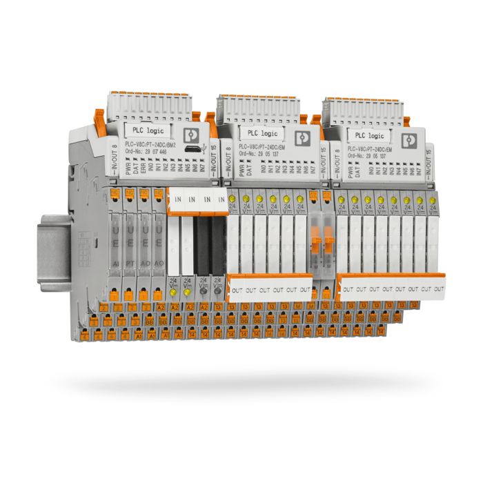 Logikrelaissystem PLC logic mit Erweiterungsmodulen