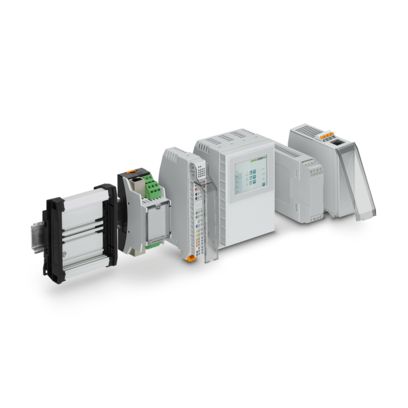 Carcase pentru echipamente electronice pe o șină DIN