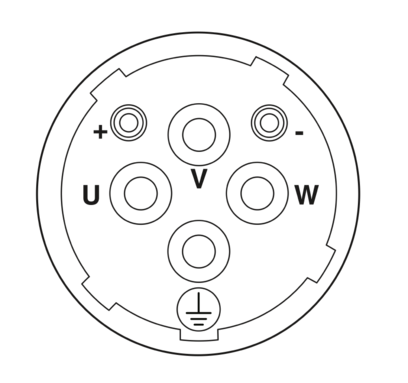 设备连接器 板前安装 带滚花螺母-SM-5ES1N8AYW00