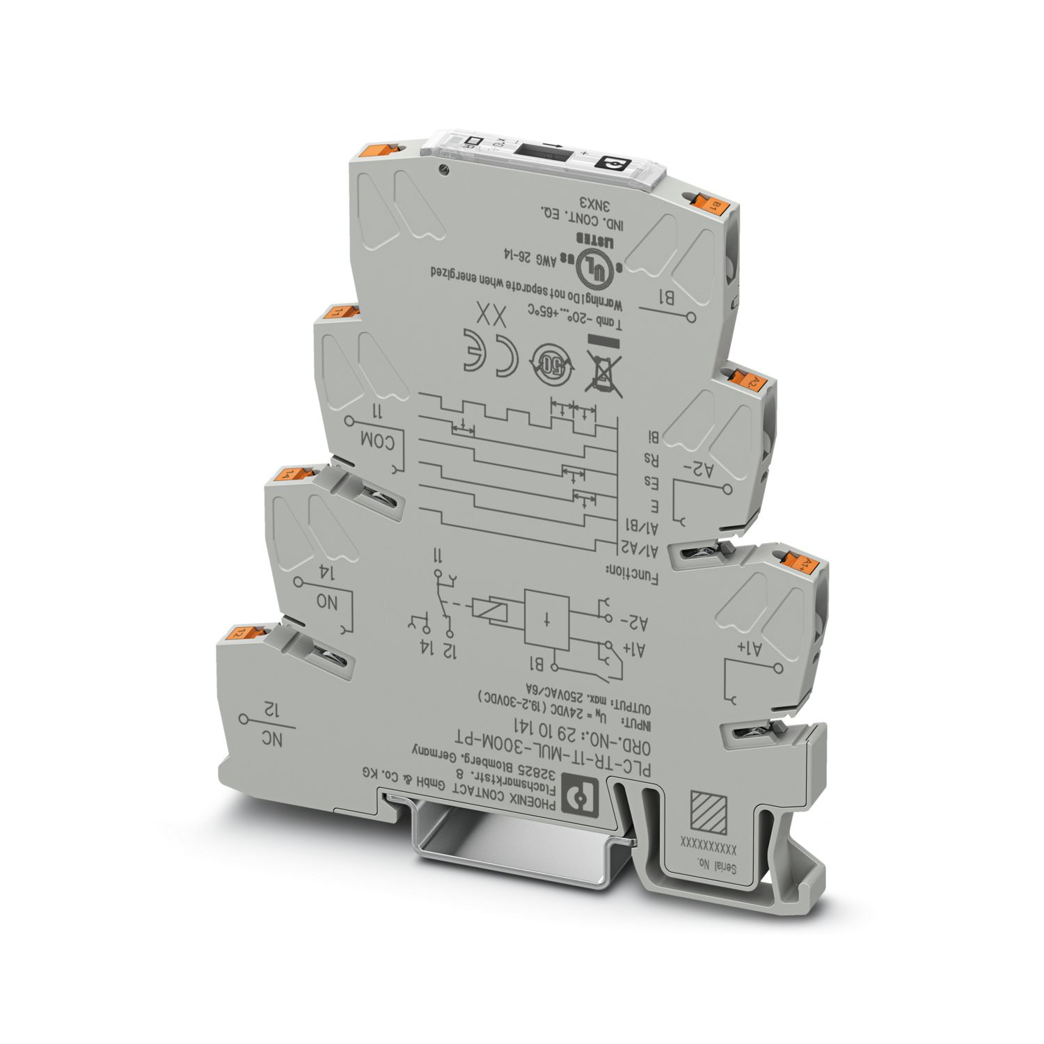 PLC-TR-1T-MUL-300M-PT - Timer relay - 2910141 | Phoenix Contact PLC-TR-1T-MUL-300M-PT - Timer relay - 2910141 | Phoenix Contact