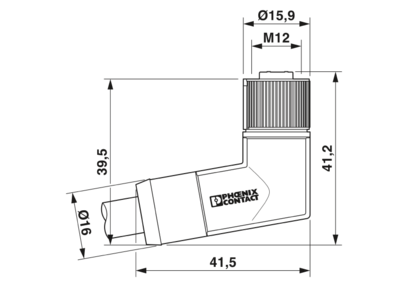 电源线-SAC-4P- 5,0-PUR/M12FRL