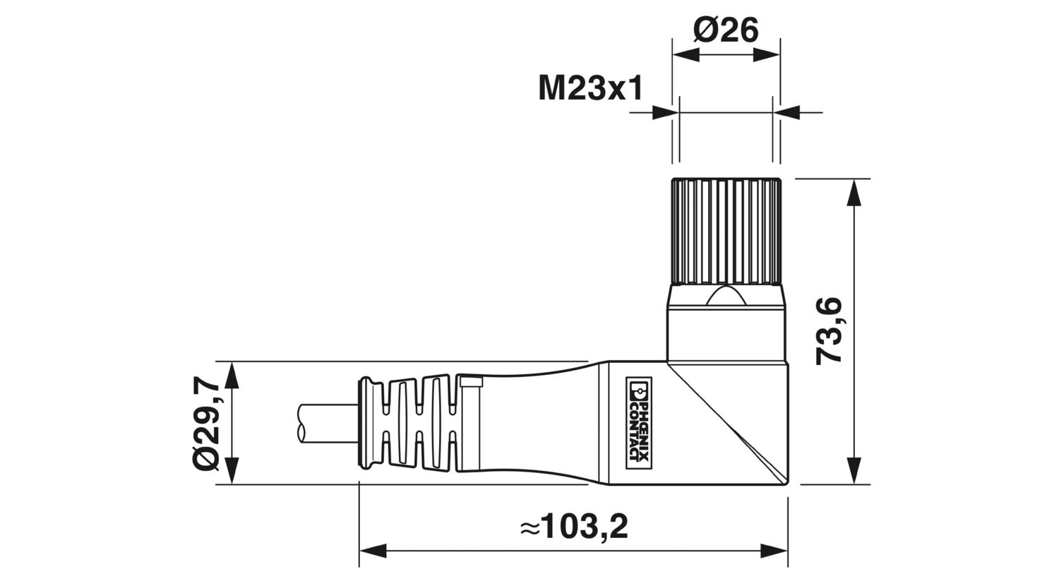 K-12 - OE/010-E00/M23 FK - Cable plug in molded plastic