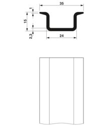 Carril DIN PHOENIX 1207679 - NS 35/15 PERF 755MM