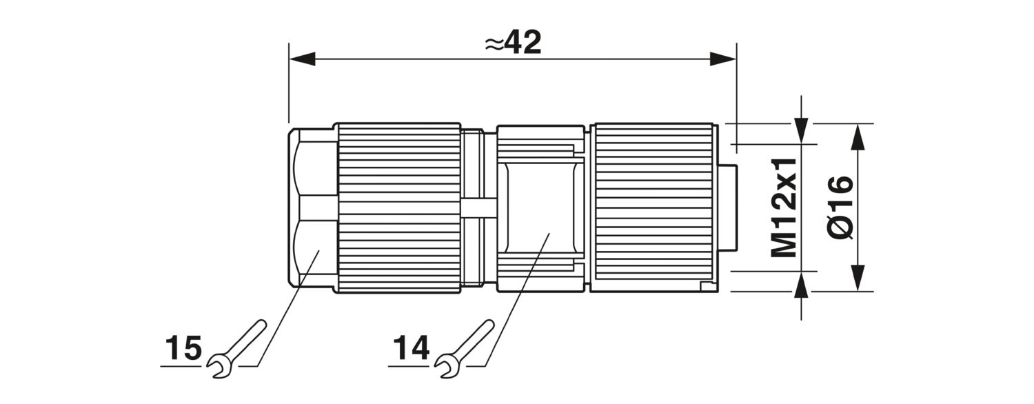 SACC-M12FSD-4CT-CM SH PN - Data connector - 1422848 SACC-M12FSD-4CT-CM SH PN - Data connector - 1422848