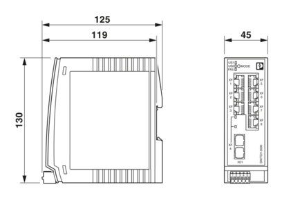 Industrial Ethernet Switch-FL SWITCH 2207-FX SM