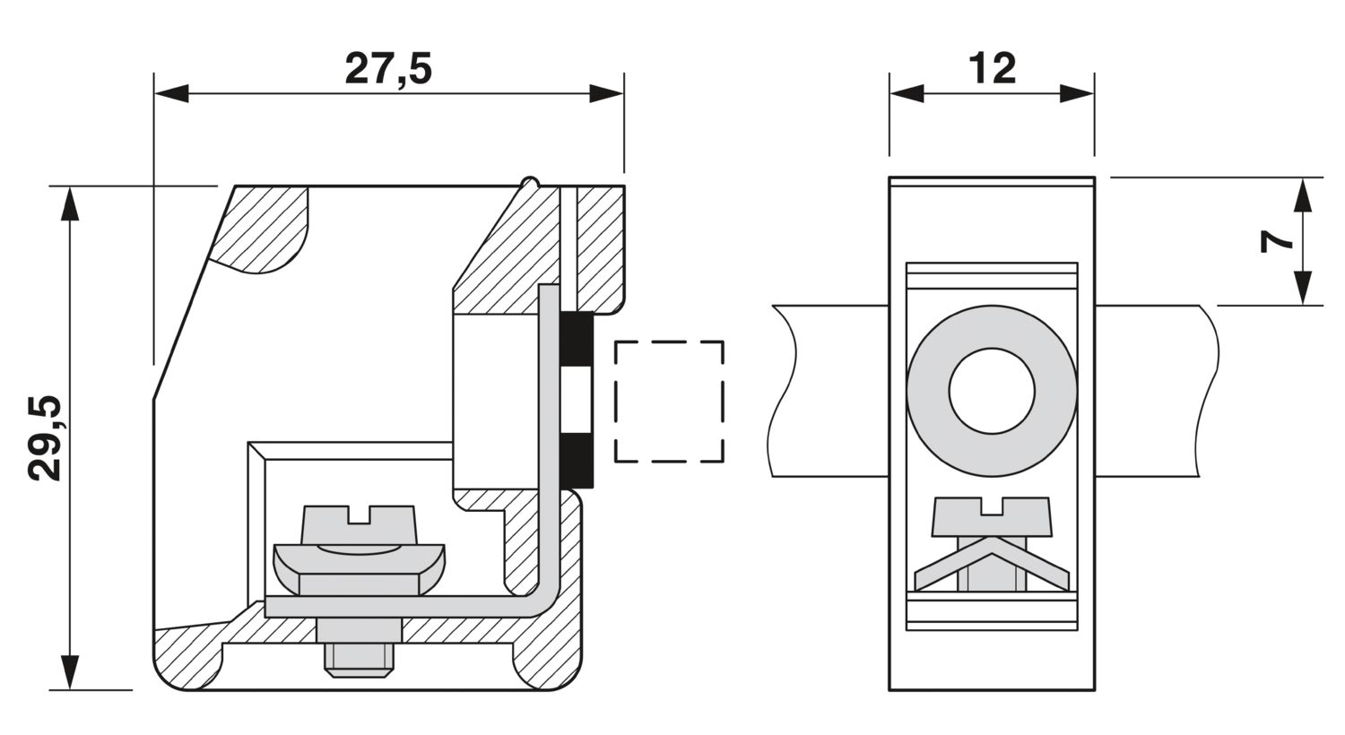 TRK 4-SL - Transformer terminal block - 2702092 | Phoenix