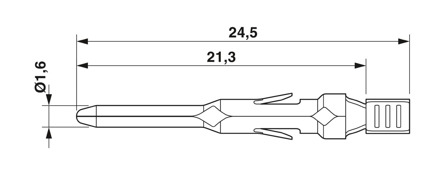 CK1,6-ER-1,00ST OIC AG - Crimp contact - 1004360 | Phoenix
