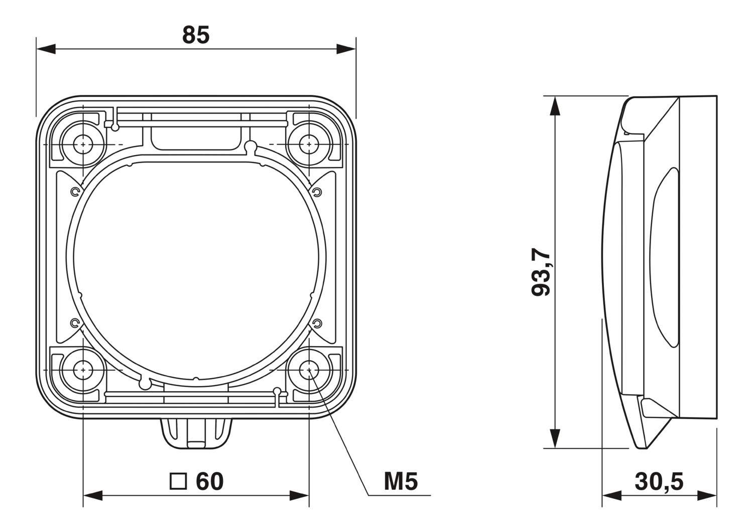 EV-T2M3SO12-4P-BL-SET - Infrastructure charging socket EV-T2M3SO12-4P-BL-SET - Infrastructure charging socket