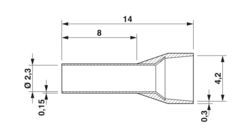 AI 2,5 - 8 BU - Ferrule - 3200522 | Phoenix Contact