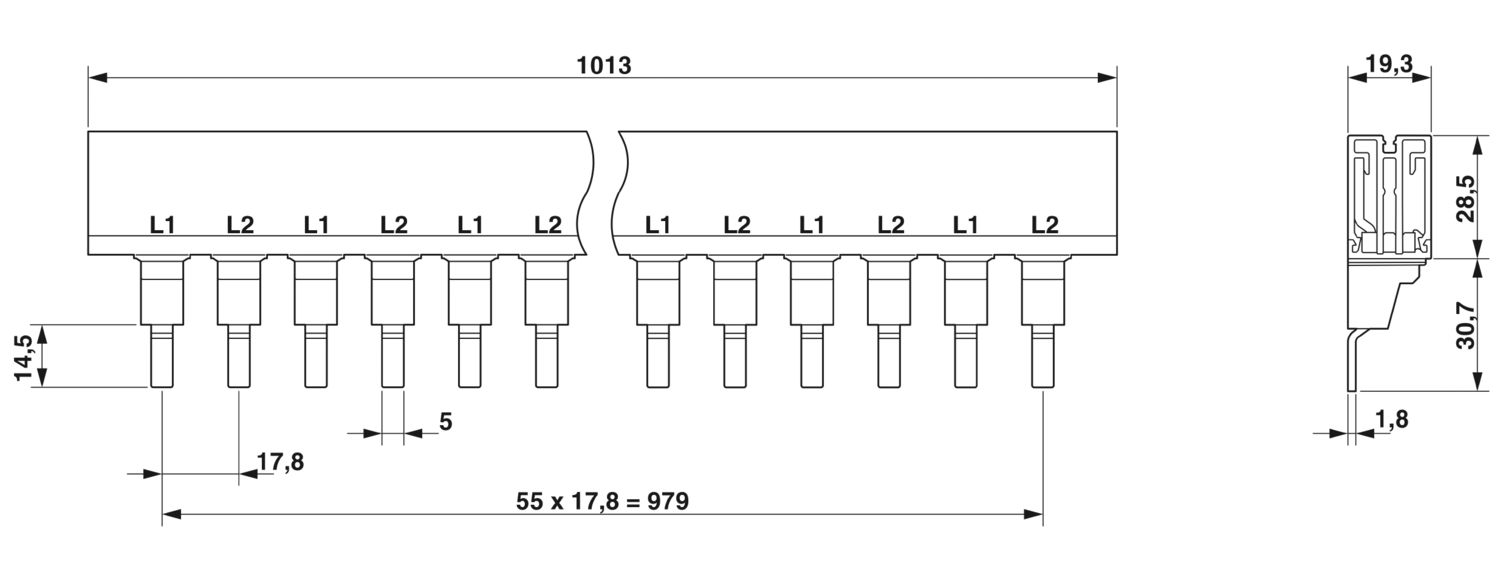 TMC 8 B2 80 56 C - Wiring bridge - 2907993 | Phoenix Contact TMC 8 B2 80 56 C - Wiring bridge - 2907993 | Phoenix Contact