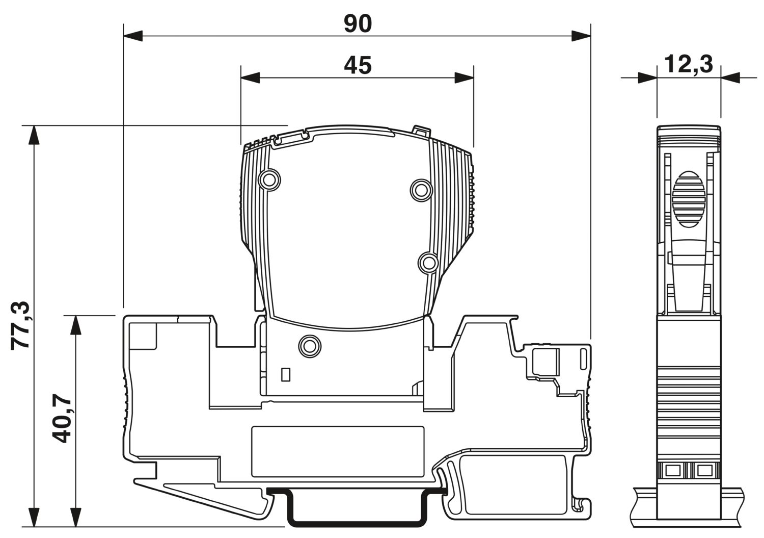 CB TM1 1A SFB P - Thermal-magnetic device circuit breaker CB TM1 1A SFB P - Thermal-magnetic device circuit breaker