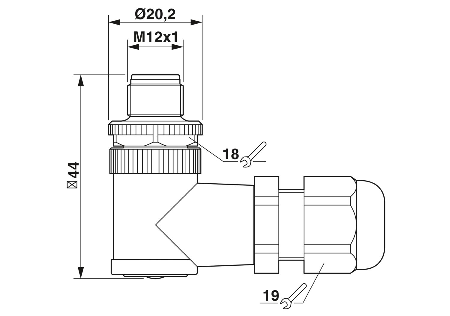 SACC-M12MR-5CON-PG9-M SKINTOP - Connector - 1561742