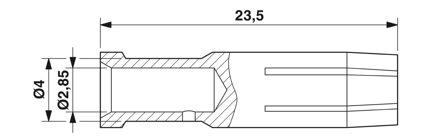 CK4,0-ED-4,00BU AG - Crimp contact - 1663297 | Phoenix Contact