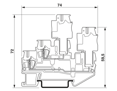 双层接线端子-STTB 2,5/2P