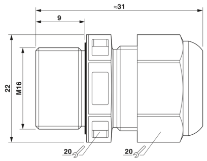 电缆密封-G-ESIS-M16-S68N-PEPDS-BK