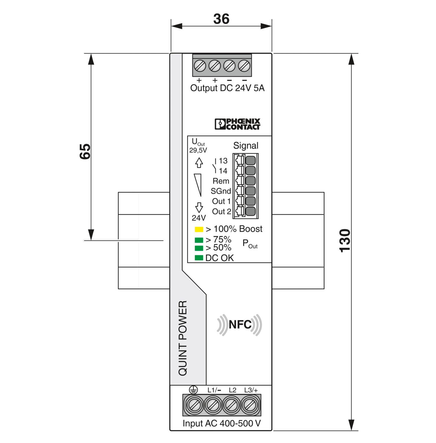 QUINT4-PS/3AC/24DC/5 - Power supply - 2904620 | Phoenix Contact QUINT4-PS/3AC/24DC/5 - Power supply - 2904620 | Phoenix Contact