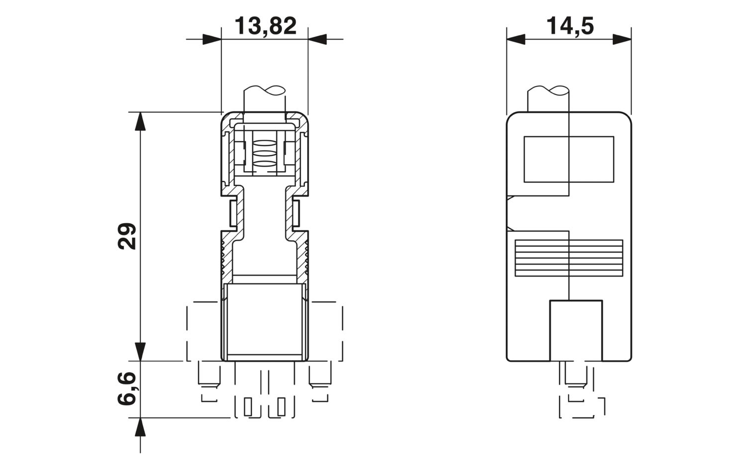 KGG-MC 1,5/ 3 - Cable housing - 1834356 | Phoenix Contact KGG-MC 1,5/ 3 - Cable housing - 1834356 | Phoenix Contact