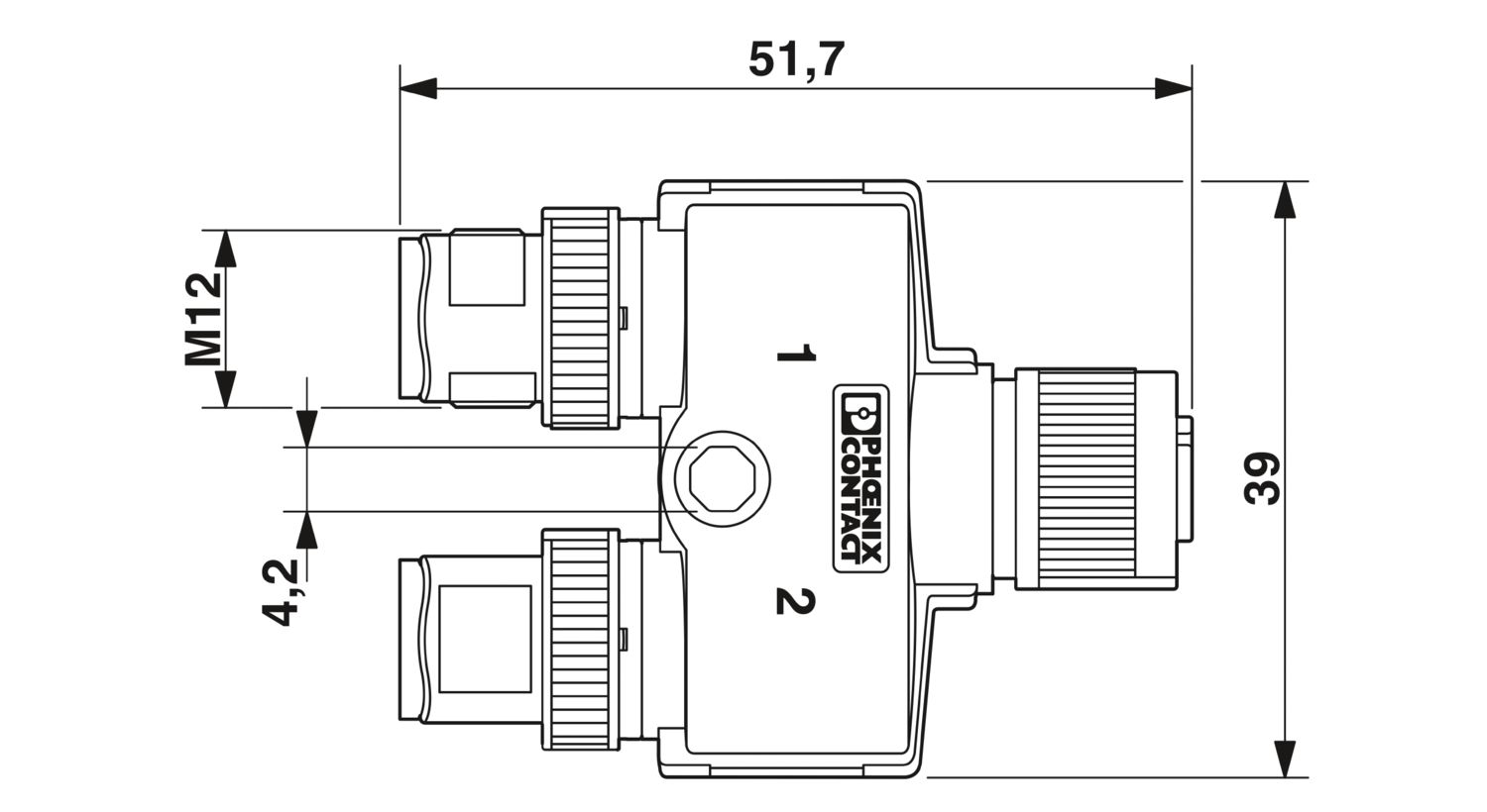 SAC-5PY-F/2XM VP SH - Y distributor - 1419946 | Phoenix Contact SAC-5PY-F/2XM VP SH - Y distributor - 1419946 | Phoenix Contact