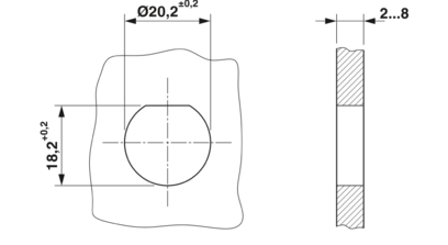 穿板式连接-QPD W 4PE2,5 6-11 M20 0,5 BK