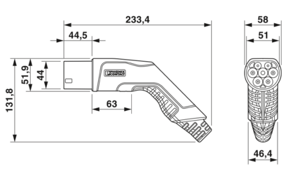 AC充电电缆-EV-TAG3PK-1AC32A-5,0M6,0ESBK01