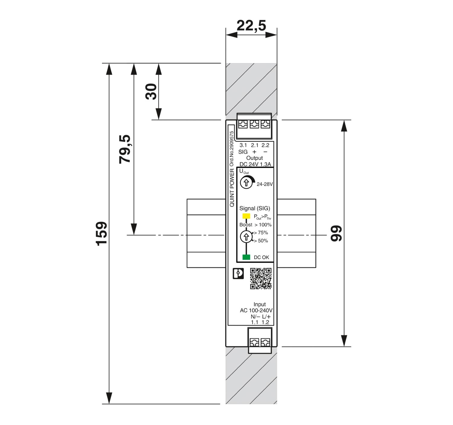 QUINT4-PS/1AC/24DC/1.3/PT - 電源 - 2909575 | Phoenix Contact QUINT4-PS/1AC/24DC/1.3/PT - 電源 - 2909575 | Phoenix Contact