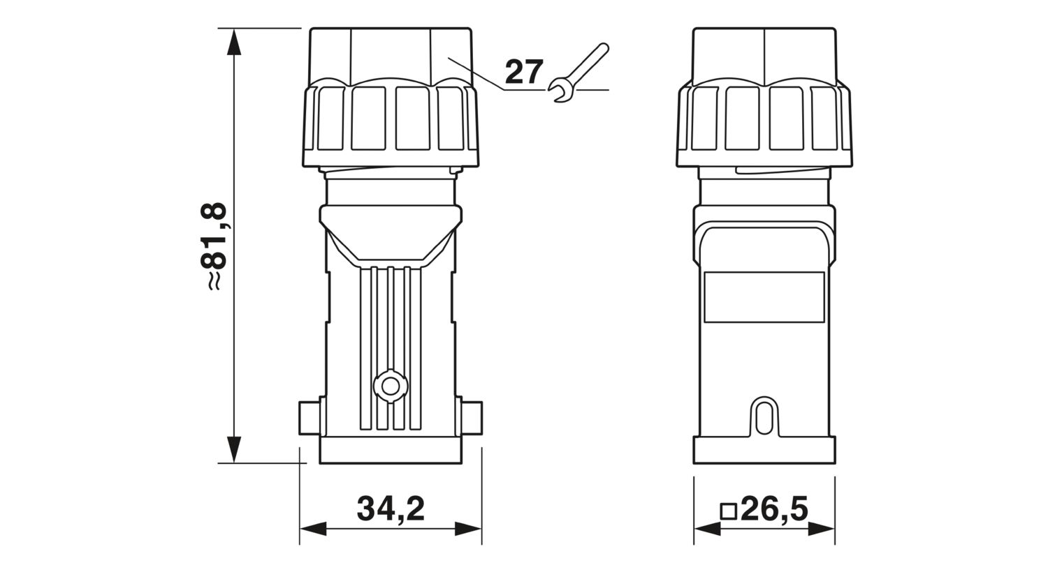 HC-STA-D07-HHFS-1TGM25-PL-BK - Housing - 1419256 | Phoenix