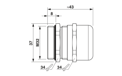 电缆密封-G-INS-M32-M68N-NNES-S