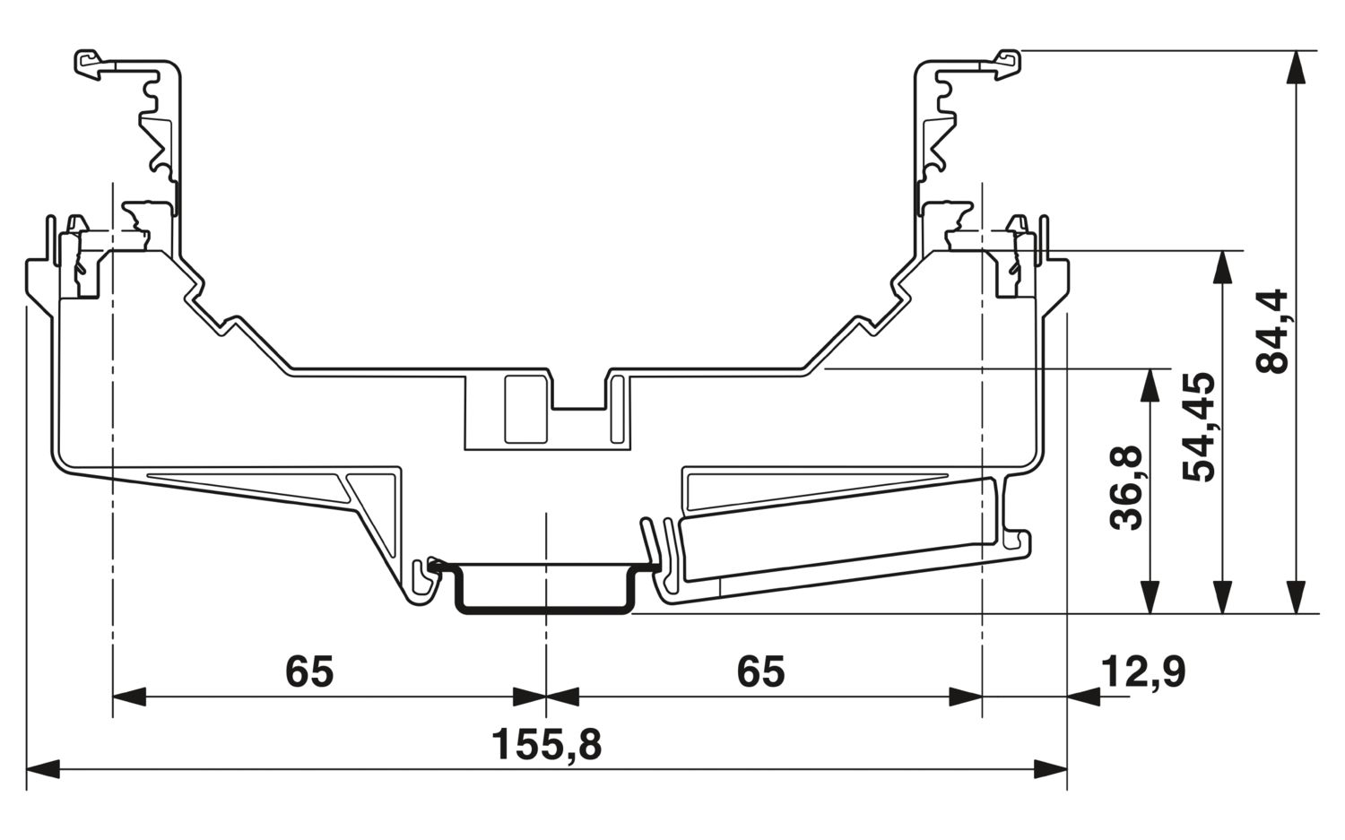 AB-SK-D TOP - Support bracket - 3062100 | Phoenix Contact