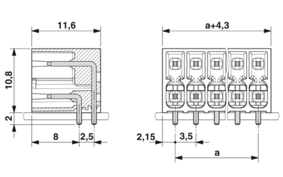 PCB插座-DMC 1,5/ 2-G1-3,5 P20THR R24-1