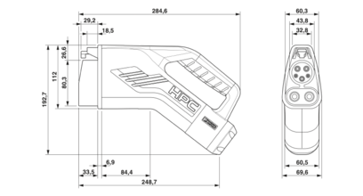DC充电枪-EV-T1HPCC-DC500A-5,0M50ECBK11