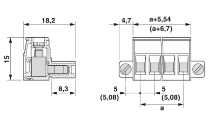PCB 插拔式连接器-BCP-508F- 3 GN