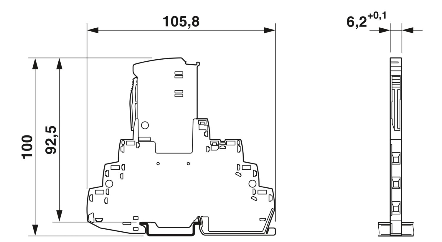 TTC-6P-1X2-F-M-24DC-UT-I - Surge protection device - 2906781 TTC-6P-1X2-F-M-24DC-UT-I - Surge protection device - 2906781