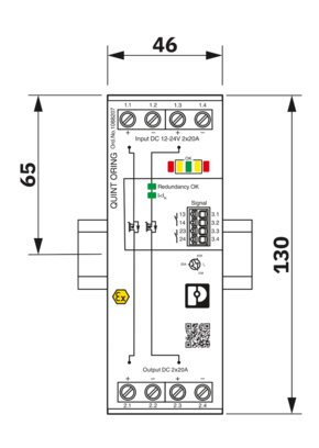 冗余模块-QUINT4-ORING/12-24DC/2X20/2X20